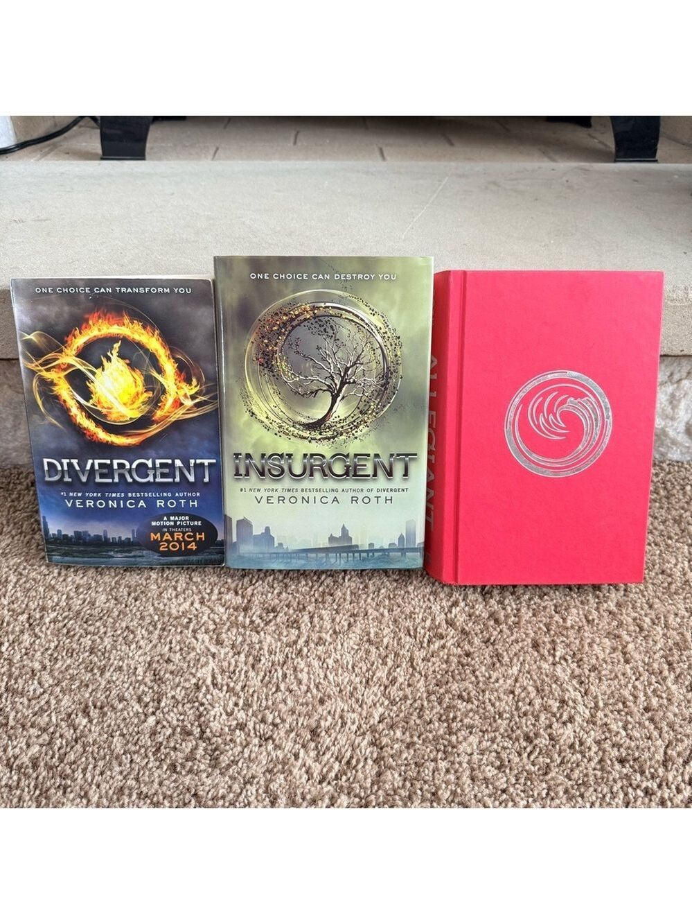 Divergent, Insurgent, Allegiant Book Set Two Hardcover One Paperback